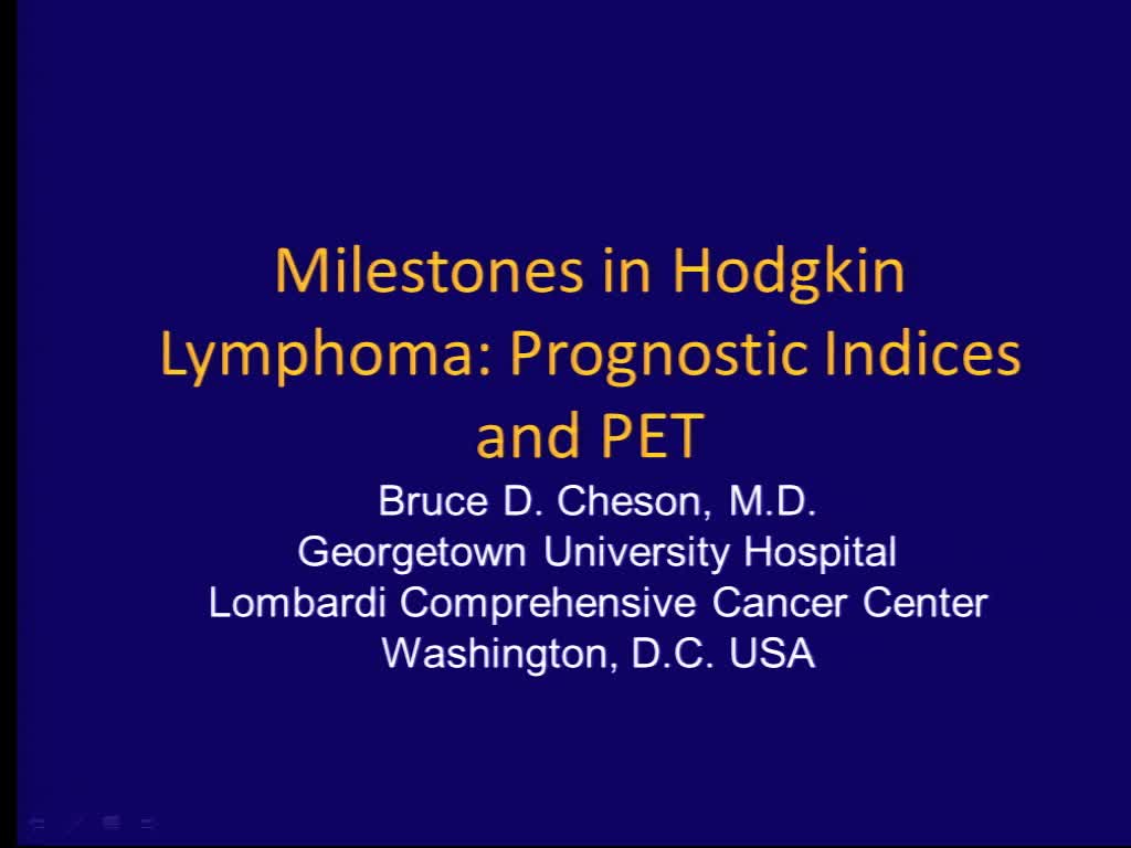 Prognostic indices and PET