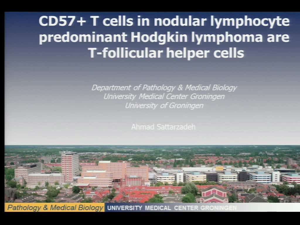 CD57+ T cells in nodular lymphocyte predominant Hodgkin Lymphoma areT-follicular helper cells