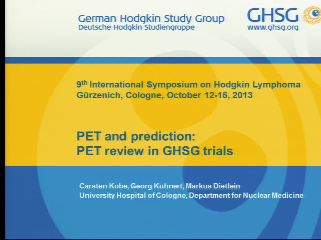 PET review in GHSG trials
