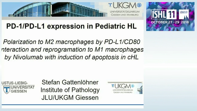 PD1/-L1 Expression in Pediatric HL