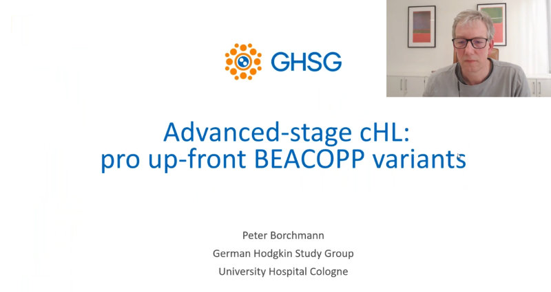 Advanced-stage cHL: Pro up-front BEACOPP variants