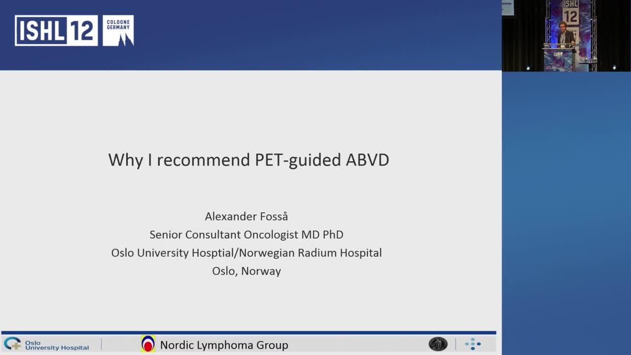 Why I recommend PET-guided ABVD