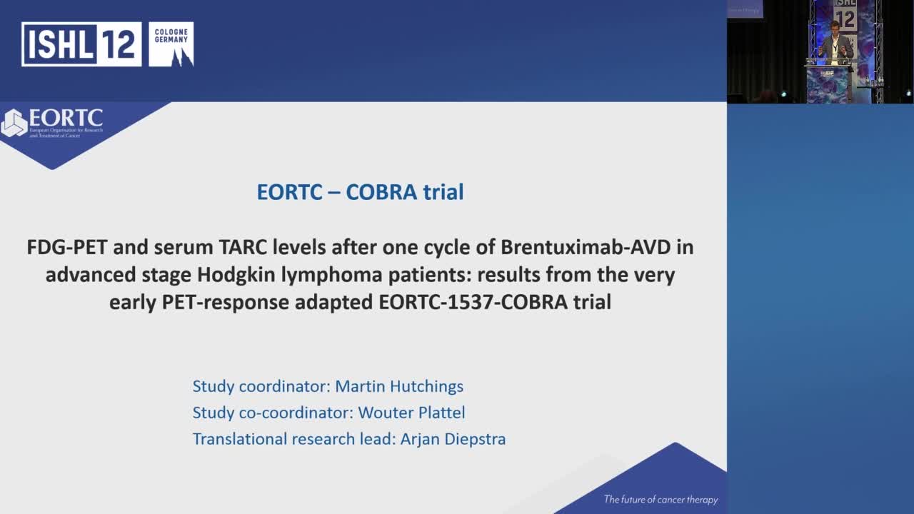 FDG-PET and serum TARC levels after one cycle of BV-AVD in advanced stage Hodgkin lymphoma patients: results from the very early PET-response adapted EORTC-COBRA trial
