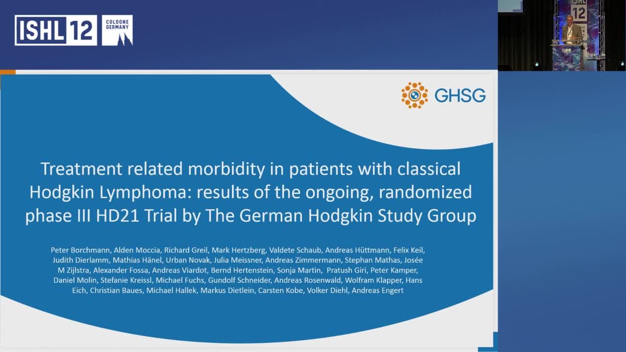 Treatment related morbidity in patients with classical Hodgkin Lymphoma: results of the ongoing, randomized phase III HD21 Trial by The German Hodgkin Study Group