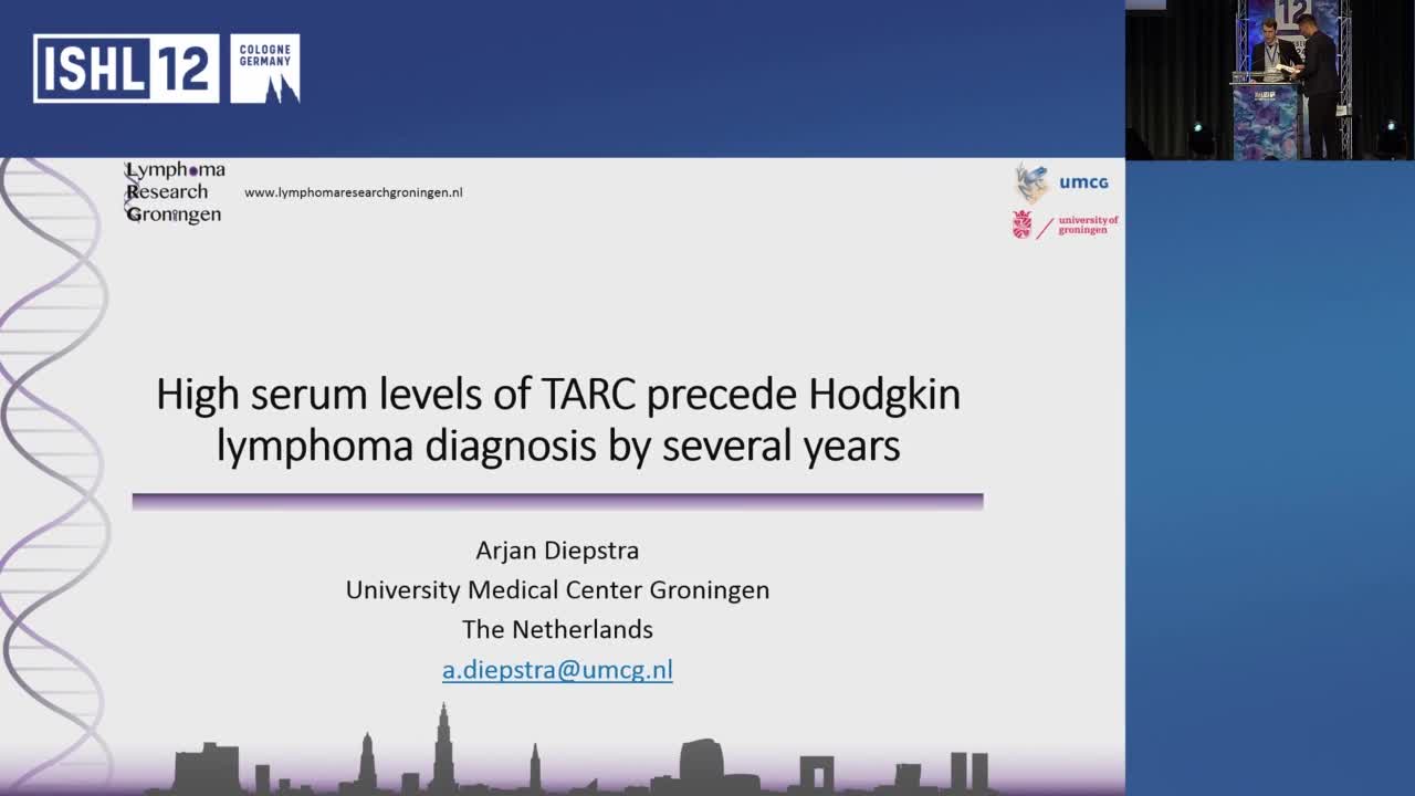 High serum levels of Thymus and Activation Related Chemokine (TARC) precede Hodgkin lymphoma diagnosis by several years
