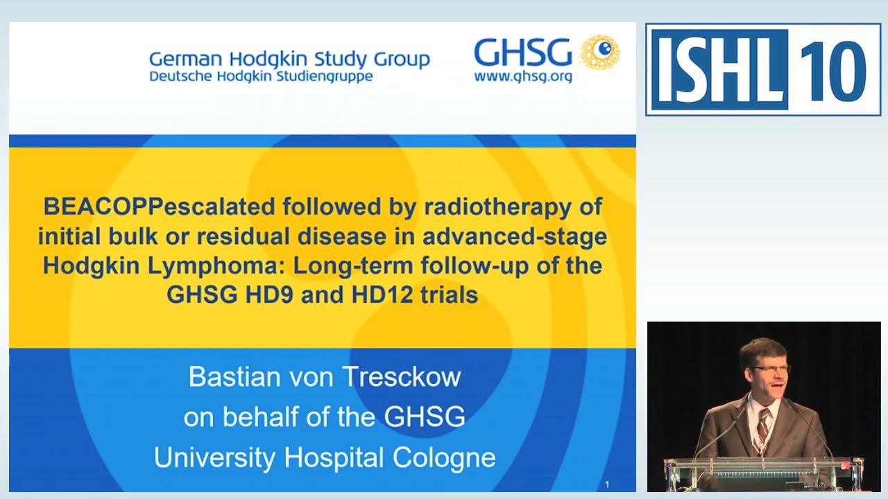 BEACOPPescalated followed by radiotherapy of initial bulk or residual disease in advanced-stage Hodgkin Lymphoma: long-term follow-up of the GHSG HD9 and HD12 trials