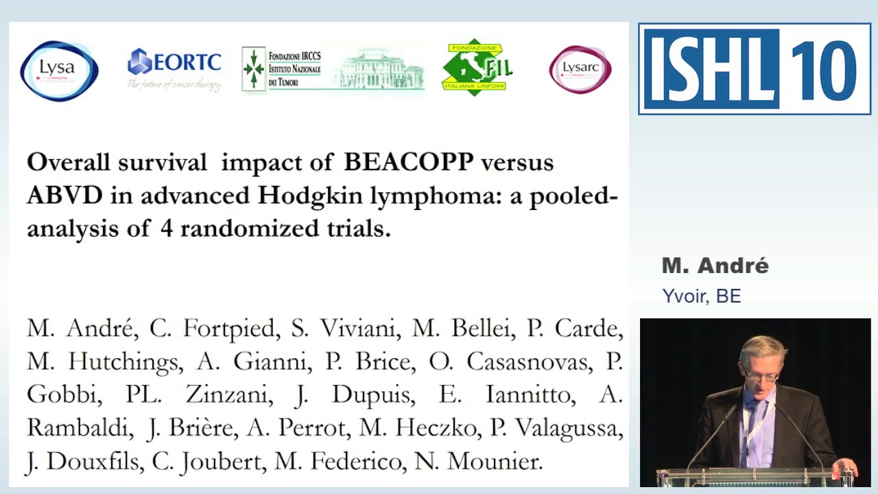 Overall survival (OS) impact of BEACOPP versus ABVD in advanced Hodgkin Lymphoma: a pooled analysis of 4 randomized trials