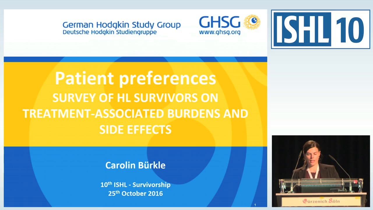 Patient preferences – survey of HL survivors on treatment associated burdens and side effects