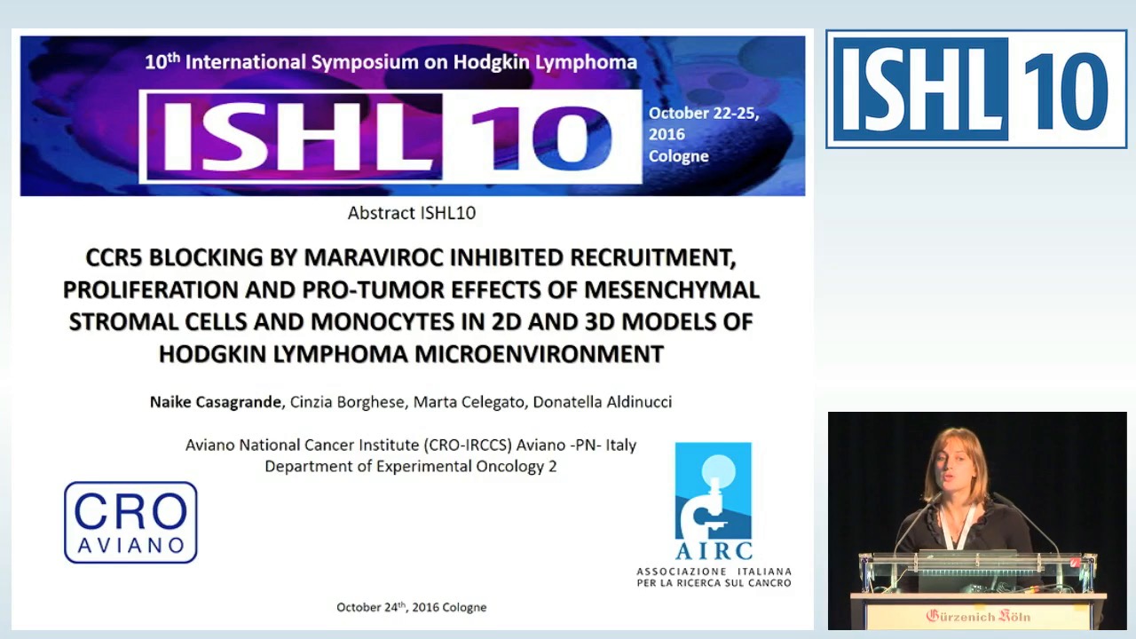 CCR5 blocking by Maraviroc inhibited recruitment, proliferation and pro- tumor e ects of mesenchymal stromal cells and monocytes in 2D and 3D models of Hodgkin Lymphoma microenvironment