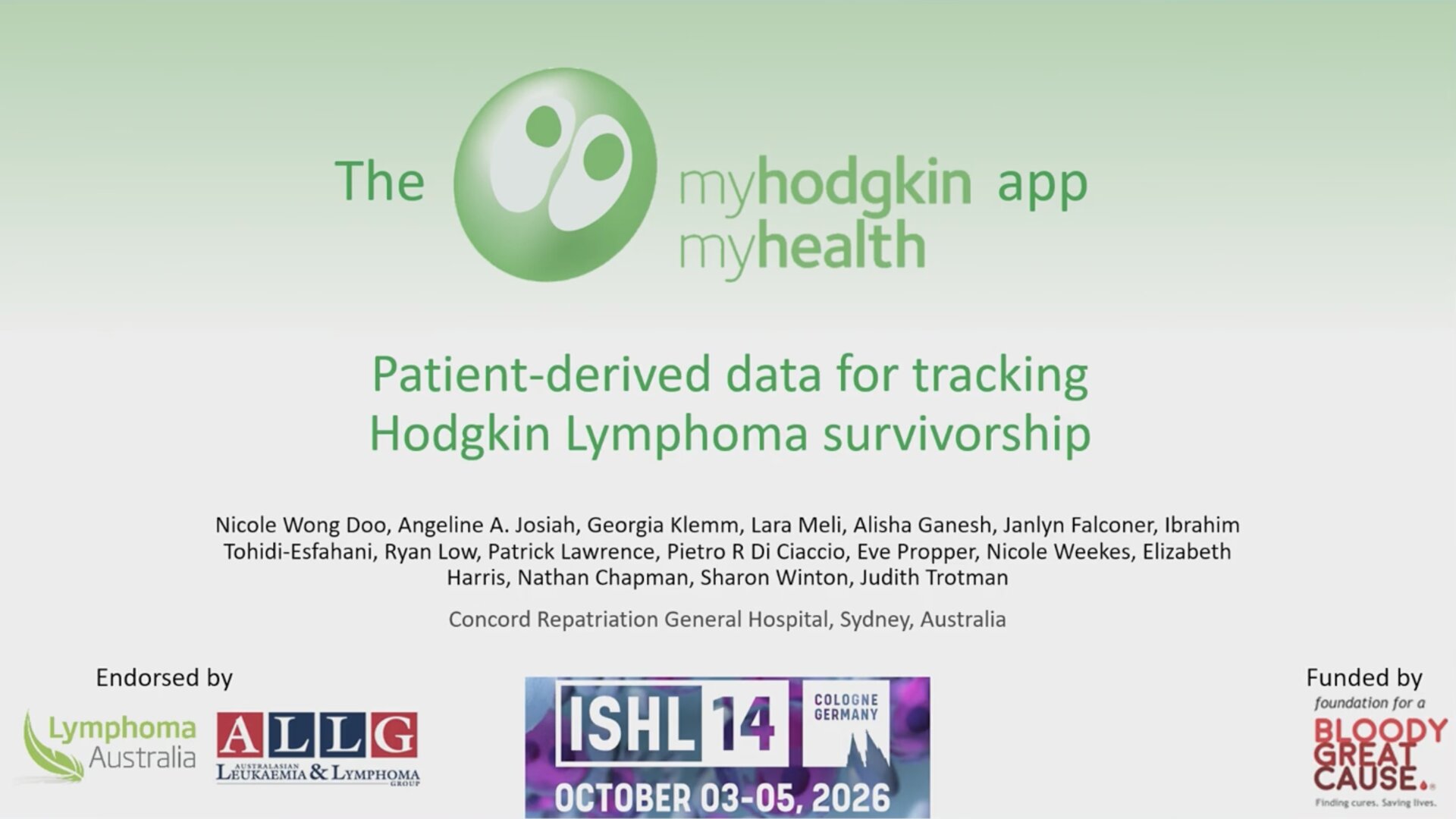 Abstract T093: The MyHodgkin MyHealth App: patient-derived data for tracking Hodgkin Lymphoma survivorship
