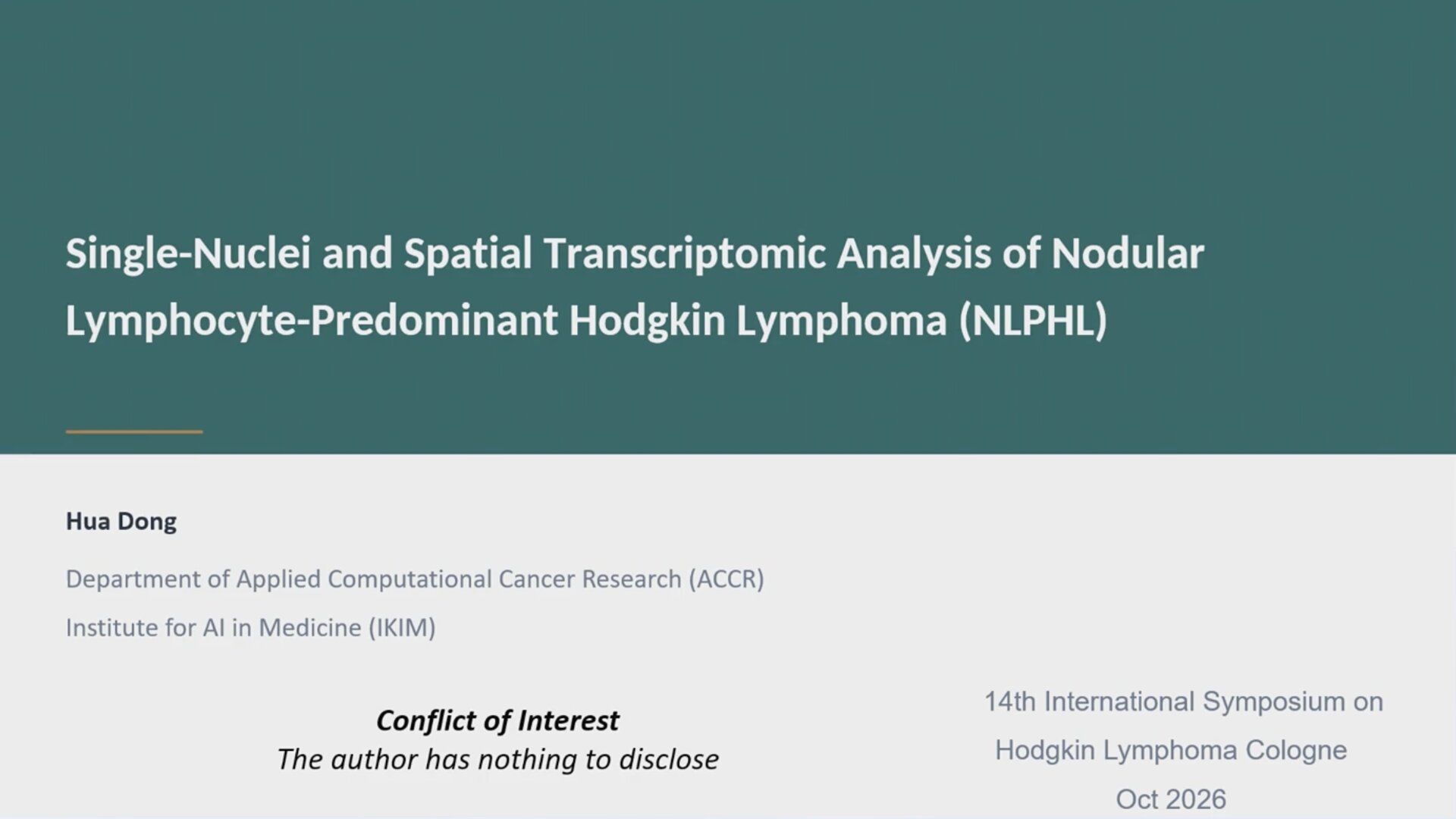 Abstract T101: Single-Nuclei and Spatial Transcriptomic Analysis of Nodular Lymphocyte- Predominant Hodgkin Lymphoma (NLPHL)