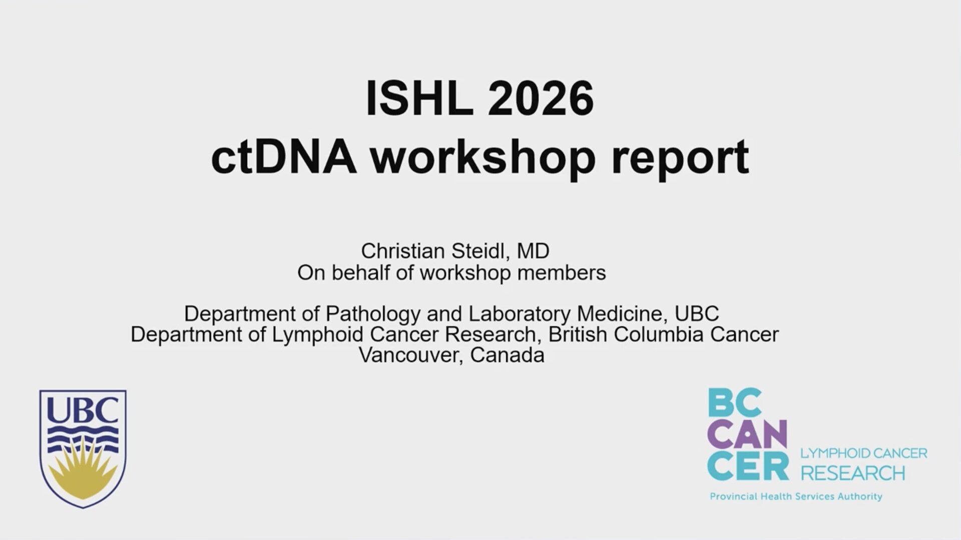 Workshop Report