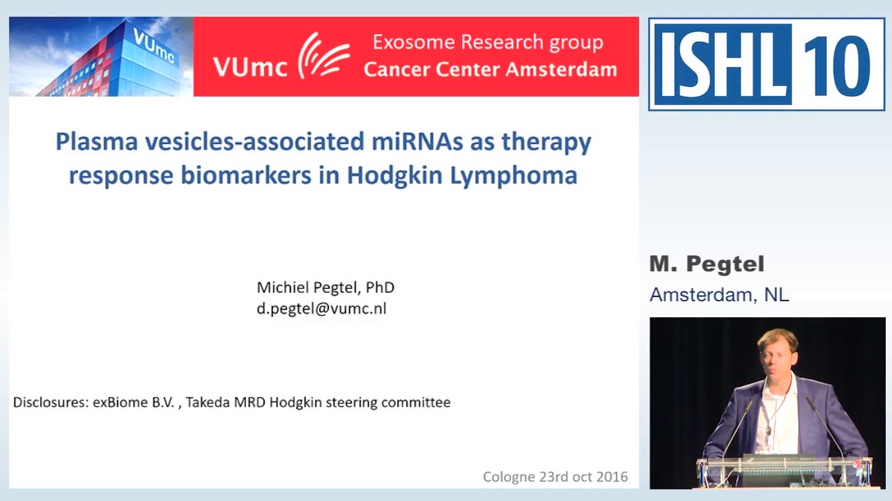Plasma vesicle-associated miRNAs as therapy response biomarkers in Hodgkin Lymphoma
