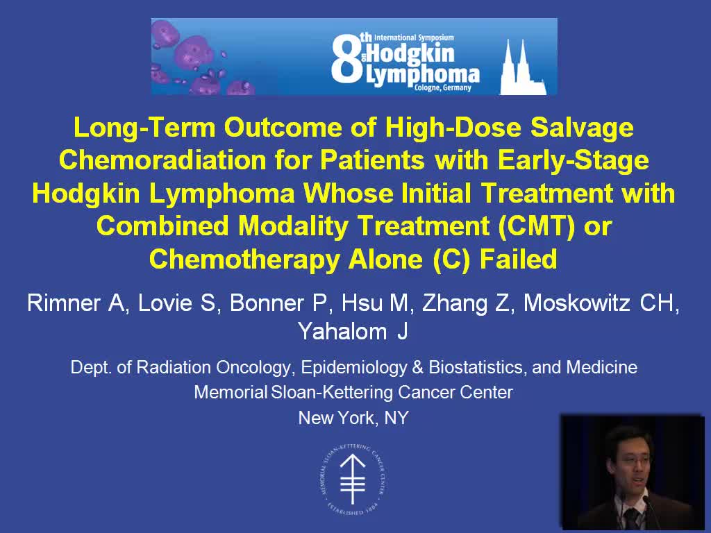 Long Term Outcome of High-Dose Salvage Therapy for Patients with Early Stage Hodgkin Lymphoma (HL) Who Failed Initial Treatment with Combined Modality Treatment or Chemotherapy Alone