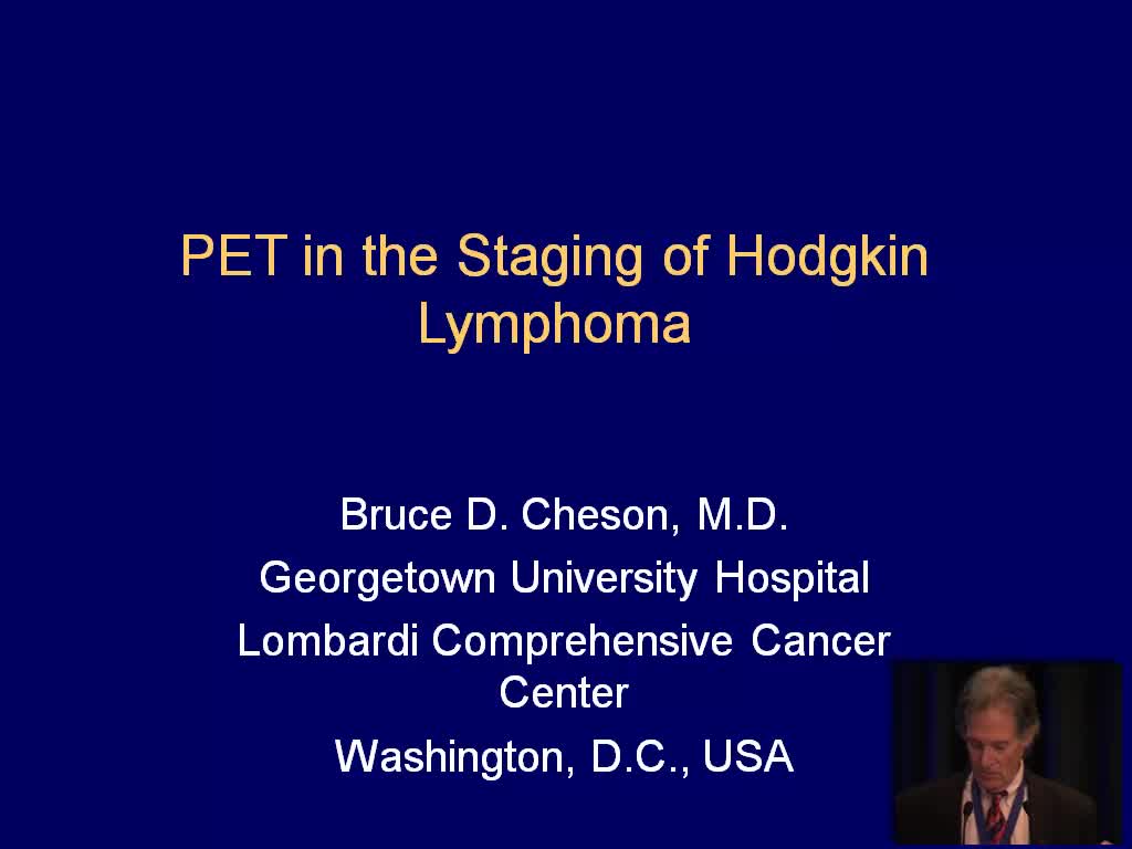 PET for Lymphoma Staging